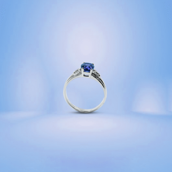 Amethyst wtih CZ in Silver