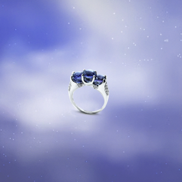 Amethyst with CZ in silver